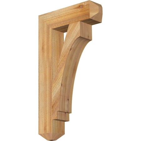 Ekena Millwork Imperial Craftsman Rough Sawn Bracket, Western Red Cedar, 4"W x 16"D x 28"H BKT04X16X28IMP04RWR